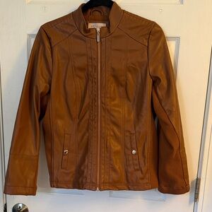Philosophy Brown Leather Jacket